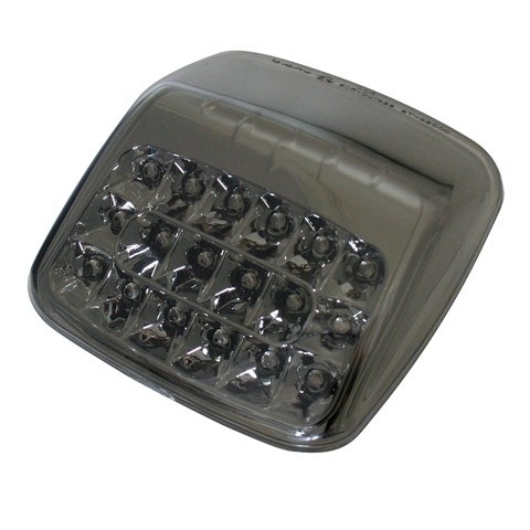 LED-Rücklicht mit getöntem Glas und Chromreflektor
