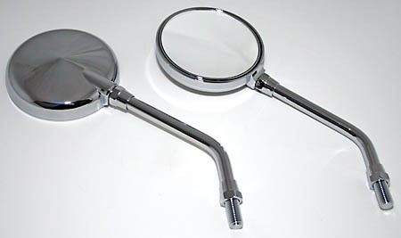 Mini-Spiegel rund, innenverstellbar, chrom, Paar