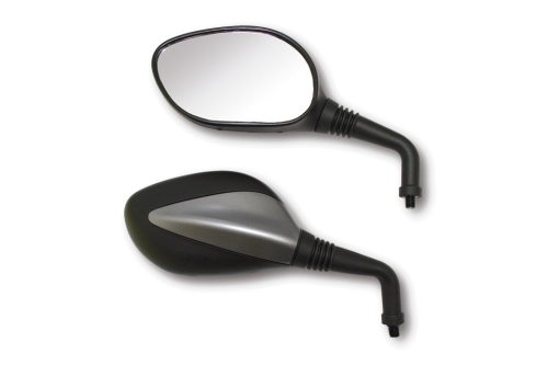 Universal Spiegel BASIC, schwarz / grau, M10
