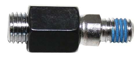 Spiegeladapter M10 x1.25mm Rechtsgewinde, schwarz