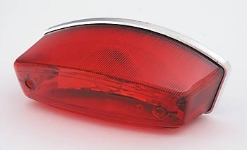 Universal-Rücklicht MONSTER mit Prismenreflektor, rotes Glas