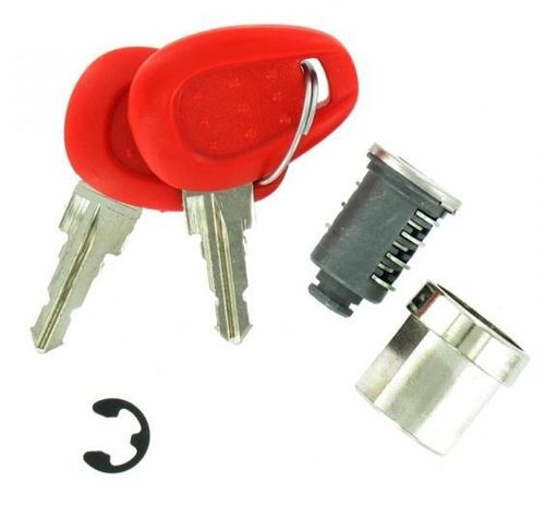 Givi Ersatz-Schließzylinder mit roten Schlüsseln für einen Koffer Z140R
