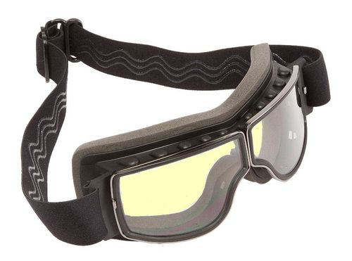 Motorradbrille Nevada für Brillenträger mit gelben Gläsern